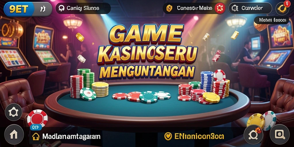 Tampilan gameplay 9ET yang menawan dan mendebarkan di dunia Kasino.