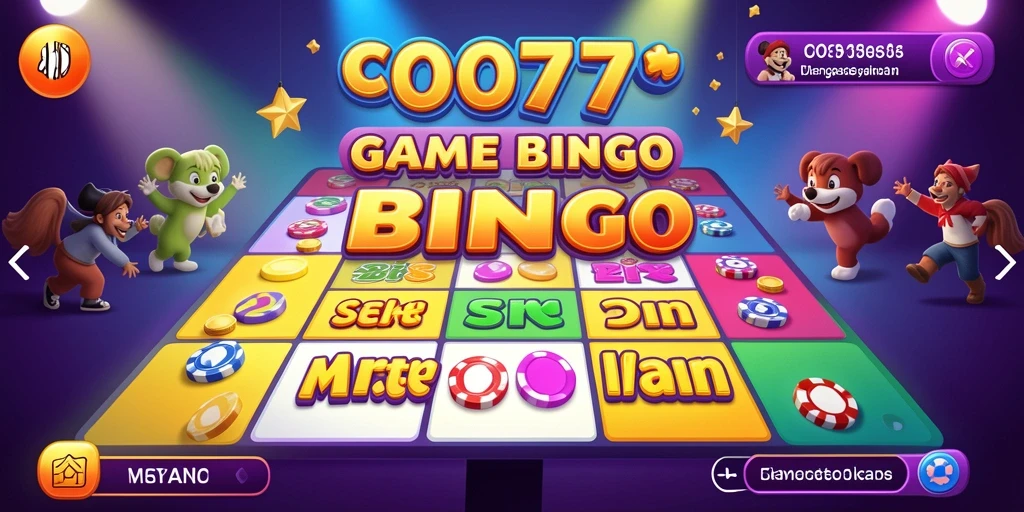 Tampilan seru dari gameplay Bingo di C0077 yang mengasyikkan.