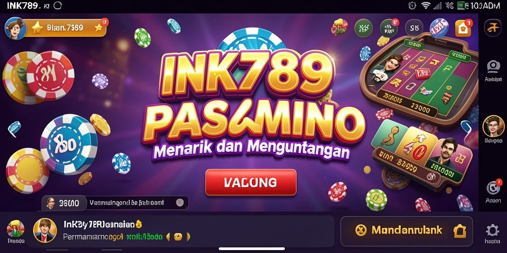 Tampilan gameplay menarik dari aplikasi Kasino INK789.
