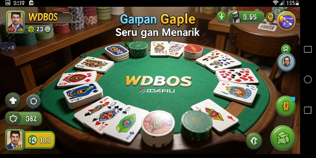 Tampilan seru permainan Gaple di WDBOS.